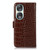 For Honor 90 Crocodile Top Layer Cowhide Leather Phone Case(Brown)
