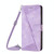For Tecno Pova 5 Dream Triangle Leather Phone Case with Lanyard(Purple)