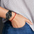 For Huawei Watch GT2 46mm 22mm Diamond Textured Silicone Watch Band(Black)
