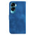 For Honor 90 Lite 7-shaped Embossed Leather Phone Case(Blue)