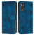 For Tecno Pova 2 Dream Triangle Leather Phone Case with Lanyard(Blue)