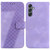 For Samsung Galaxy A25 5G 7-shaped Embossed Leather Phone Case(Purple) For Samsung Galaxy A25 5G 7-shaped Embossed Leather Phone Case(Purple)