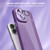 For iPhone 15 Pro All-inclusive TPU Edge Acrylic Back Phone Case with Lens Film(Deep Purple)