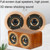 Wooden Retro 3D Stereo Audio Bluetooth Speaker Subwoofer Desktop Audio(Bamboo Pattern)