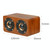 Wooden Retro 3D Stereo Audio Bluetooth Speaker Subwoofer Desktop Audio(Brown Wood Pattern)