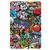 For Realme Pad 2 Custer Painted 3-Fold Holder Smart Leather Tablet Case(Graffiti)