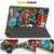 For Realme Pad 2 Custer Painted 3-Fold Holder Smart Leather Tablet Case(Graffiti)