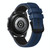 For Samsung Galaxy Watch 42mm 20mm Mesh Two Color Silicone Watch Band(Dark Blue Black)