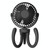T8 2000mAh Flexible Octopus Tripod Rotatable Portable Fan(Black)