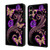For Samsung Galaxy S23 FE 5G Crystal 3D Shockproof Protective Leather Phone Case(Purple Flower Butterfly)