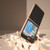 For Samsung Galaxy Z Flip5 Nano Electroplating Genuine Leather Litchi Texture Phone Case(Black)