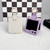 For Samsung Galaxy Z Flip5 5G Litchi Leather Ring Shockproof Phone Case(Black)