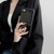 For Samsung Galaxy Z Flip5 5G Litchi Leather Ring Shockproof Phone Case(Brown)