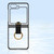 For Samsung Galaxy Z Flip5   5G Electroplated Ring Transparent PC Shockproof Phone Case(Green)