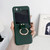 For Samsung Galaxy Z Flip5 5G Litchi Leather Ring Shockproof Phone Case(Green)