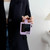 For Samsung Galaxy Z Flip5 5G Litchi Leather Ring Shockproof Phone Case(White)