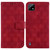 For Realme C20 / C11 2021 Double 8-shaped Embossed Leather Phone Case(Red)
