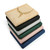 25x25x1.8cm Jewelry Tray Ring Square Empty Plate Earrings Necklace Jewelry Display Tray(Khaki)