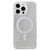 For iPhone 15 MagSafe Glitter Hybrid Clear TPU Phone Case(White)
