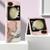 For Samsung Galaxy Z Flip5 Electroplating Marble Dual-side IMD Phone Case(Rose Gold 015)