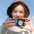 For Samsung Galaxy Z Flip5 Electroplating Marble Dual-side IMD Phone Case(Rose Gold 015)