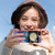 For Samsung Galaxy Z Flip5 Electroplating Marble Dual-side IMD Phone Case(Rose Red 014)