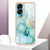 For Honor 90 Lite 5G Electroplating Marble Dual-side IMD Phone Case(Green 003)