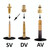 10 in 1 SV/AV/DV Bicycle Valve Adapter Set Bike Ball Pump Accessories