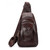 HUMERPAUL Men Shoulder Bag Leather Messengers Diligent Chest Bag(Dark Brown) HUMERPAUL Men Shoulder Bag Leather Messengers Diligent Chest Bag(Dark Brown)