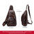 HUMERPAUL Men Shoulder Bag Leather Messengers Diligent Chest Bag(Dark Brown) HUMERPAUL Men Shoulder Bag Leather Messengers Diligent Chest Bag(Dark Brown)