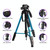 JMARY KP2264 Portable Detachable Tripod Mobile Phone SLR Camera Aluminium Alloy Stand(Blue)