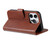 For iPhone 15 Pro AZNS Sheepskin Texture Flip Leather Phone Case(Brown)