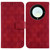 For Honor X9a Double 8-shaped Embossed Leather Phone Case(Red)