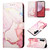 For Samsung Galaxy A25 5G / A24 PT003 Marble Pattern Flip Leather Phone Case(LS005)