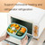 1900ML Large Capacity Microwave Children Sealed Compartment Lunch Box(Light Blue)