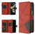 For Samsung Galaxy Z Fold3 Rhombus Texture Zipper Wallet Leather Phone Case(Brown)