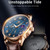 OLEVS 2893 Men Multifunctional Business Quartz Watch(Brown + Blue)