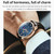 OLEVS 2893 Men Multifunctional Business Quartz Watch(Brown + Blue)