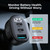 JOYROOM JR-CCD04 30W Dual PD + QC3.0 Ports Digital Display Car Charger(Black)