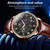OLEVS 2893 Men Multifunctional Business Quartz Watch(Brown + Black)