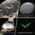 OLEVS 2893 Men Multifunctional Business Quartz Watch(Brown + Black)
