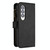 For Samsung Galaxy Z Fold3 Litchi Texture Zipper Wallet Leather Phone Case(Black)