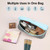 FunAdd Pencil Case Cosmetic Storage Organizer Ant Cloth Glasses Bag, Size: 230 x 110 x 70mm (Light Blue)