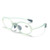 Portable Magnifying Glass Presbyopic Glasses Silicone Anti-Blue Light Reading Glasses, Degree: +200(Light Green)