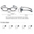 Portable Magnifying Glass Presbyopic Glasses Silicone Anti-Blue Light Reading Glasses, Degree: +200(Light Green)
