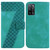 For OPPO A55 5G/A53s 5G/A54 4G/A16 7-shaped Embossed Leather Phone Case(Green)