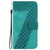 For OPPO A55 5G/A53s 5G/A54 4G/A16 7-shaped Embossed Leather Phone Case(Green)