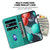 For OPPO A55 5G/A53s 5G/A54 4G/A16 7-shaped Embossed Leather Phone Case(Green)