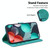 For OPPO A55 5G/A53s 5G/A54 4G/A16 7-shaped Embossed Leather Phone Case(Green)