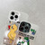 For iPhone 14 Electroplated Silver Series PC Protective Phone Case(Duck)